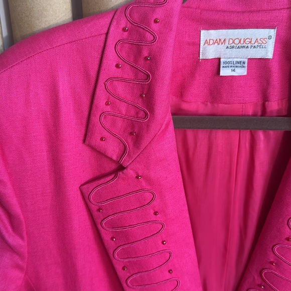 Vintage pink blazer with beaded details - Picture 3 of 5